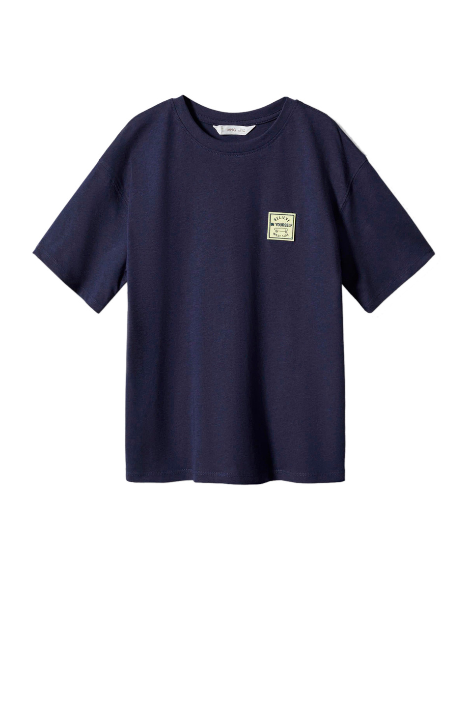 Мальчикам Mango Kids Футболка BELIEVE из натурального хлопка (цвет ), артикул 57000349 | Фото 1