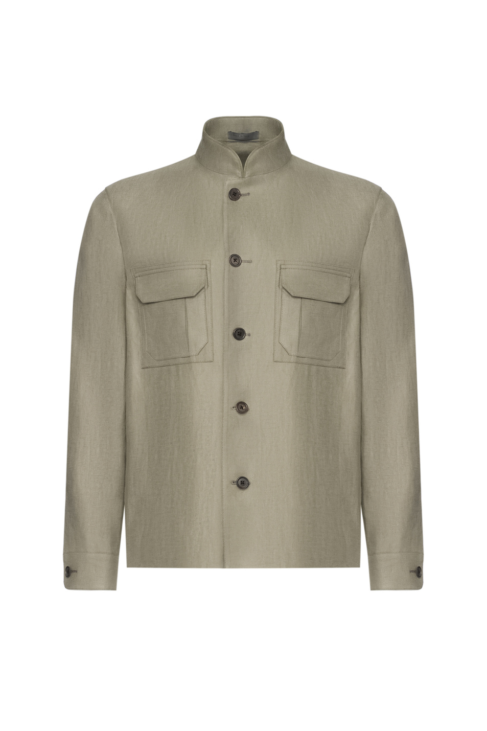 Куртка однотонная|Основной цвет:Хаки Мужской Corneliani Куртка однотонная (цвет ), артикул 27LI54-2714326 | Фото 1