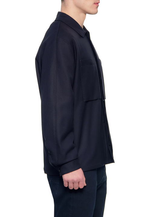 Zegna Куртка-рубашка из натуральной шерсти ( цвет), артикул 354701-ZCT13 | Фото 3