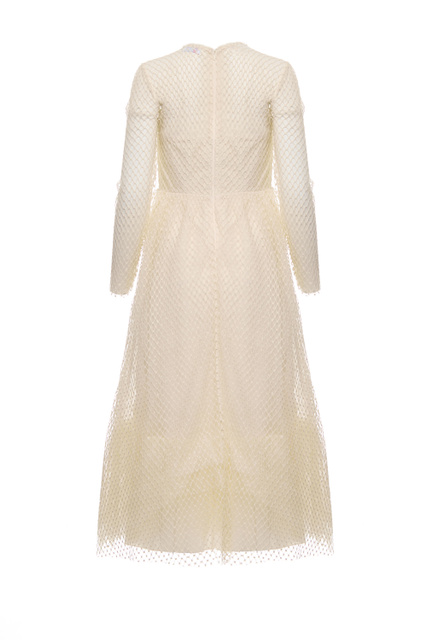 Платье-корсет с сеткой|Основной цвет:Кремовый|Артикул:2R3VA23A6S5 | Фото 2