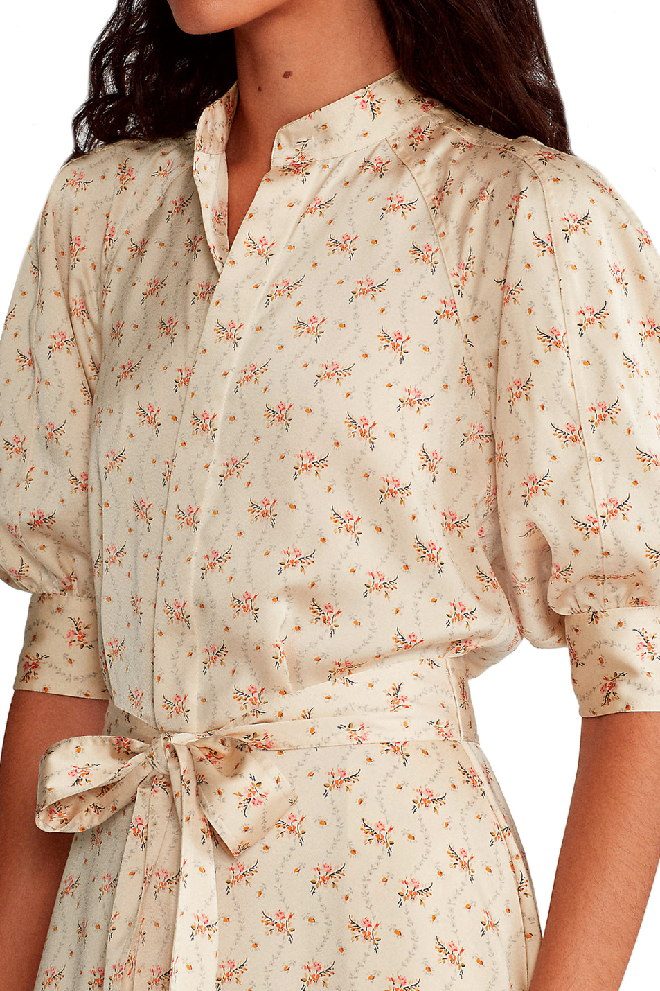 Polo Ralph Lauren Атласное платье с цветочным принтом (цвет ), артикул 211811569001 | Фото 4
