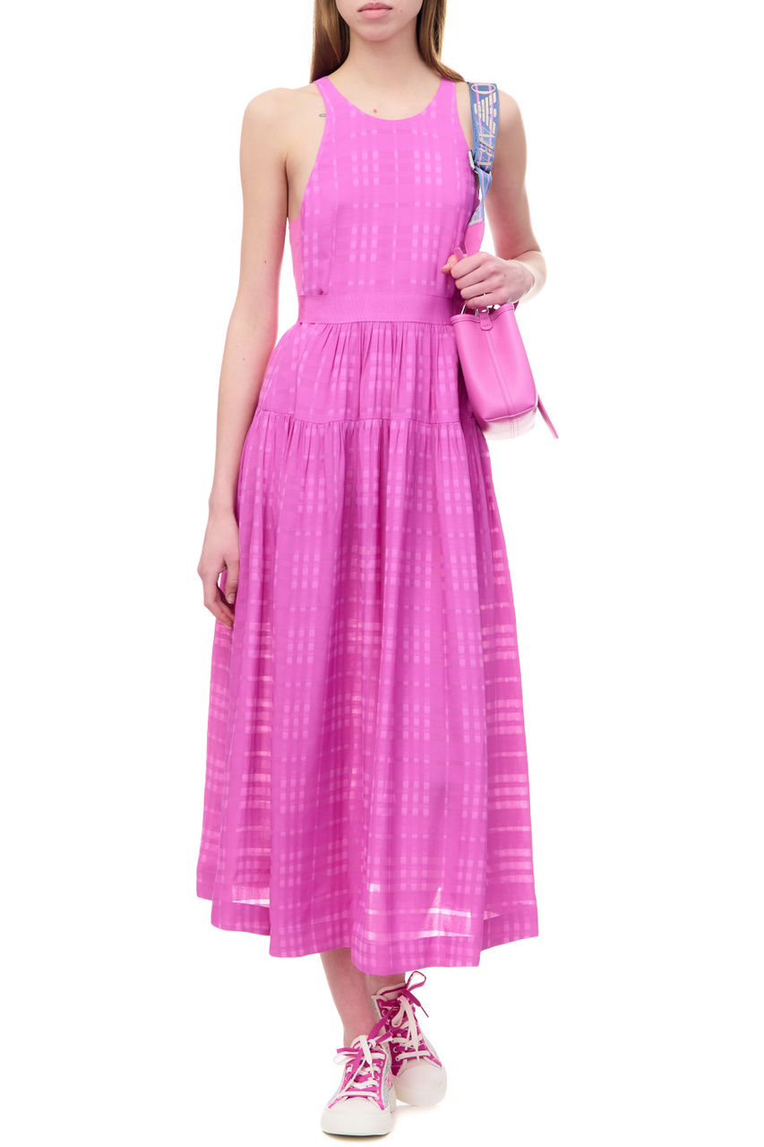 Платье однотонное|Основной цвет:Розовый|Артикул:D4NA1N-D9900 | Фото 1