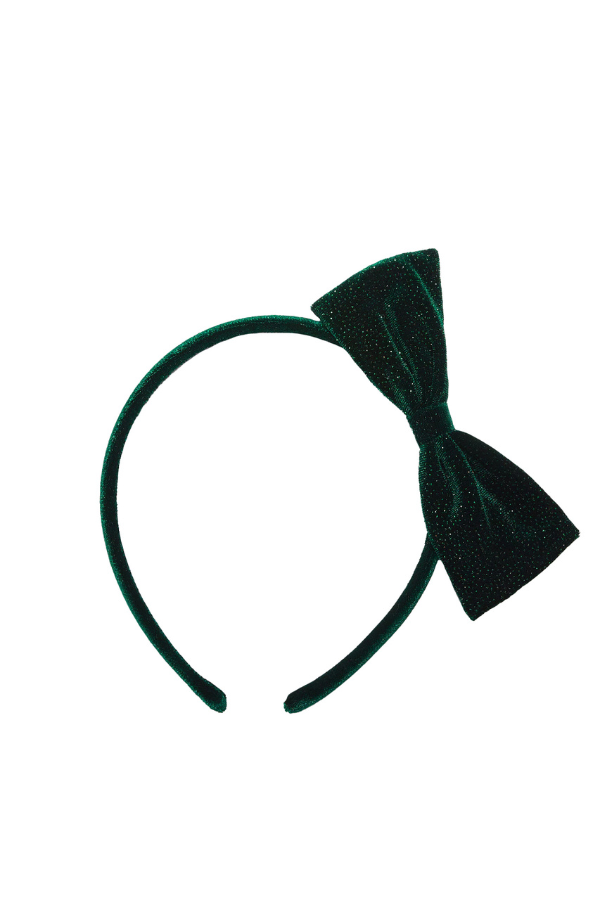 Обруч для волос CHAMONIX с бантом|Основной цвет:Зеленый|Артикул:37044055 | Фото 1