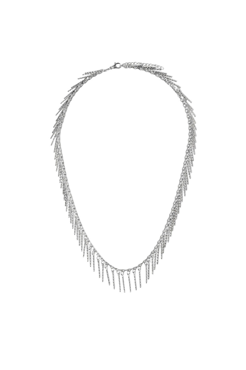 Ожерелье однотонное|Основной цвет:Серебристый|Артикул:215549 | Фото 1