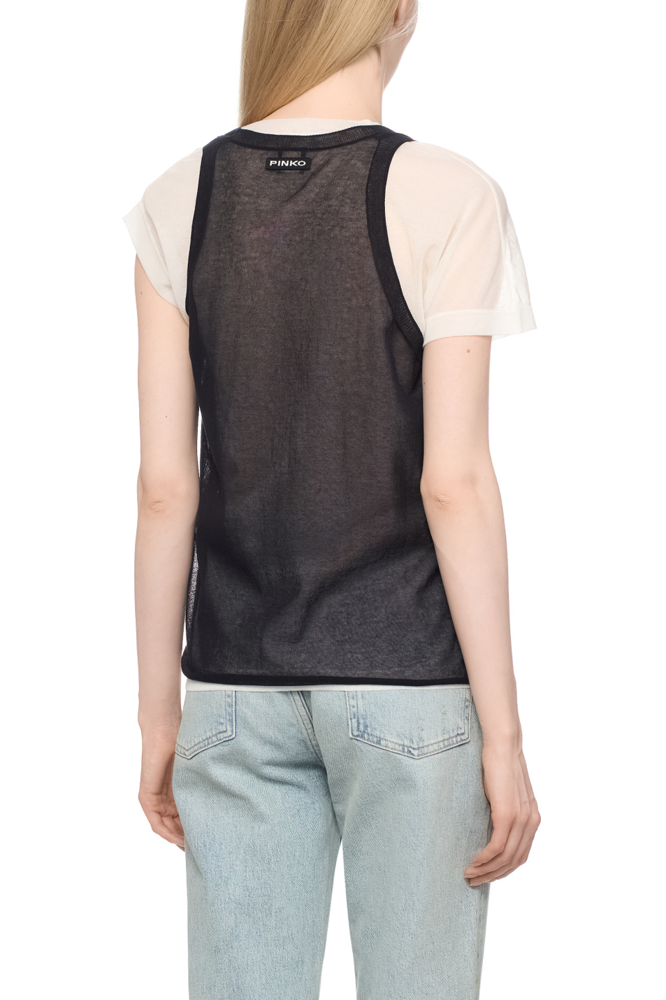 Женский Pinko Футболка MARK из смесового хлопка (цвет ), артикул 105152A2LS | Фото 5