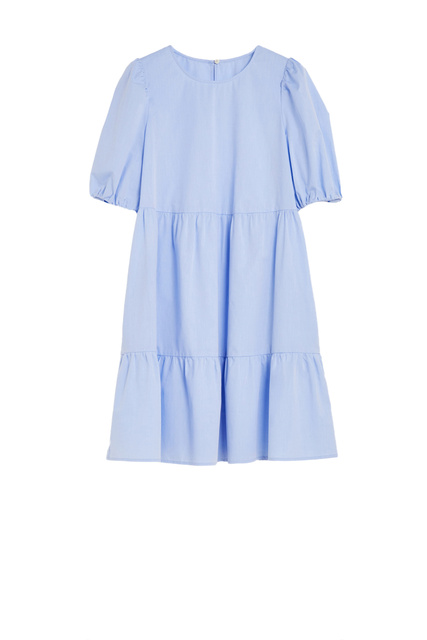 Платье GAIA с воланом|Основной цвет:Голубой|Артикул:72212022 | Фото 1