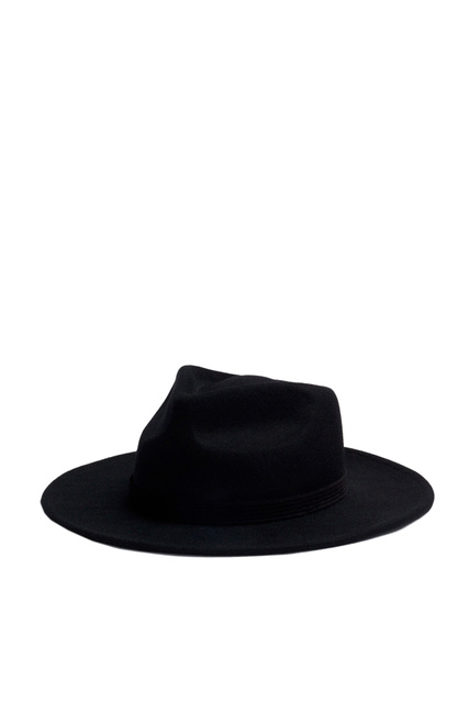 Шляпа из натуральной шерсти|Основной цвет:Черный|Артикул:201615 | Фото 1