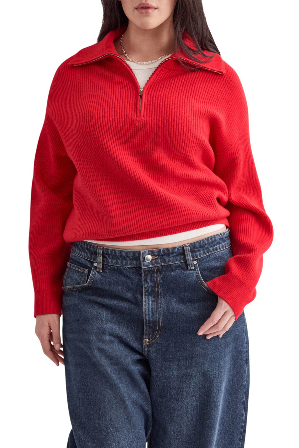 Женский Mango Свитер RIZON с воротником на молнии (цвет ), артикул 27041331 | Фото 3