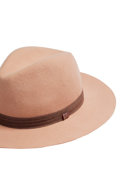 Шляпа из натуральной шерсти|Основной цвет:Бежевый|Артикул:193160 | Фото 2