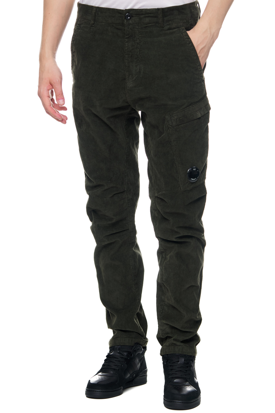 C.P. Company Вельветовые брюки из эластичного хлопка (цвет ), артикул 13CMPA286A006410O | Фото 1