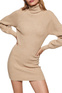 Mango Платье-свитер JOLENEC с высоким воротником ( цвет), артикул 37079097 | Фото 3