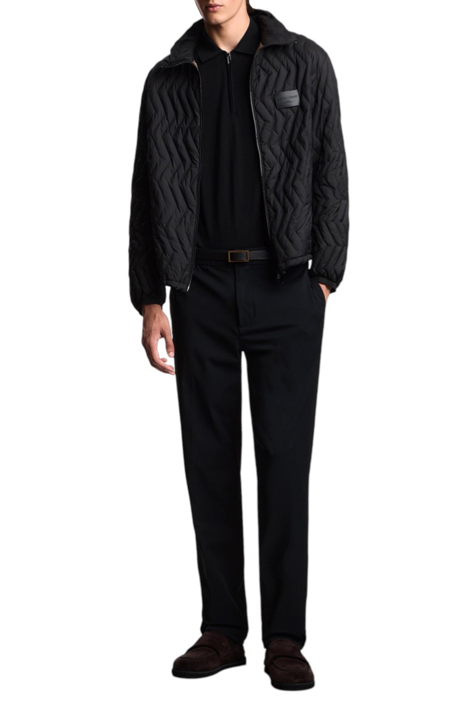 Мужской Emporio Armani Поло из смесовой шерсти (цвет ), артикул EM003383-AF18995 | Фото 2
