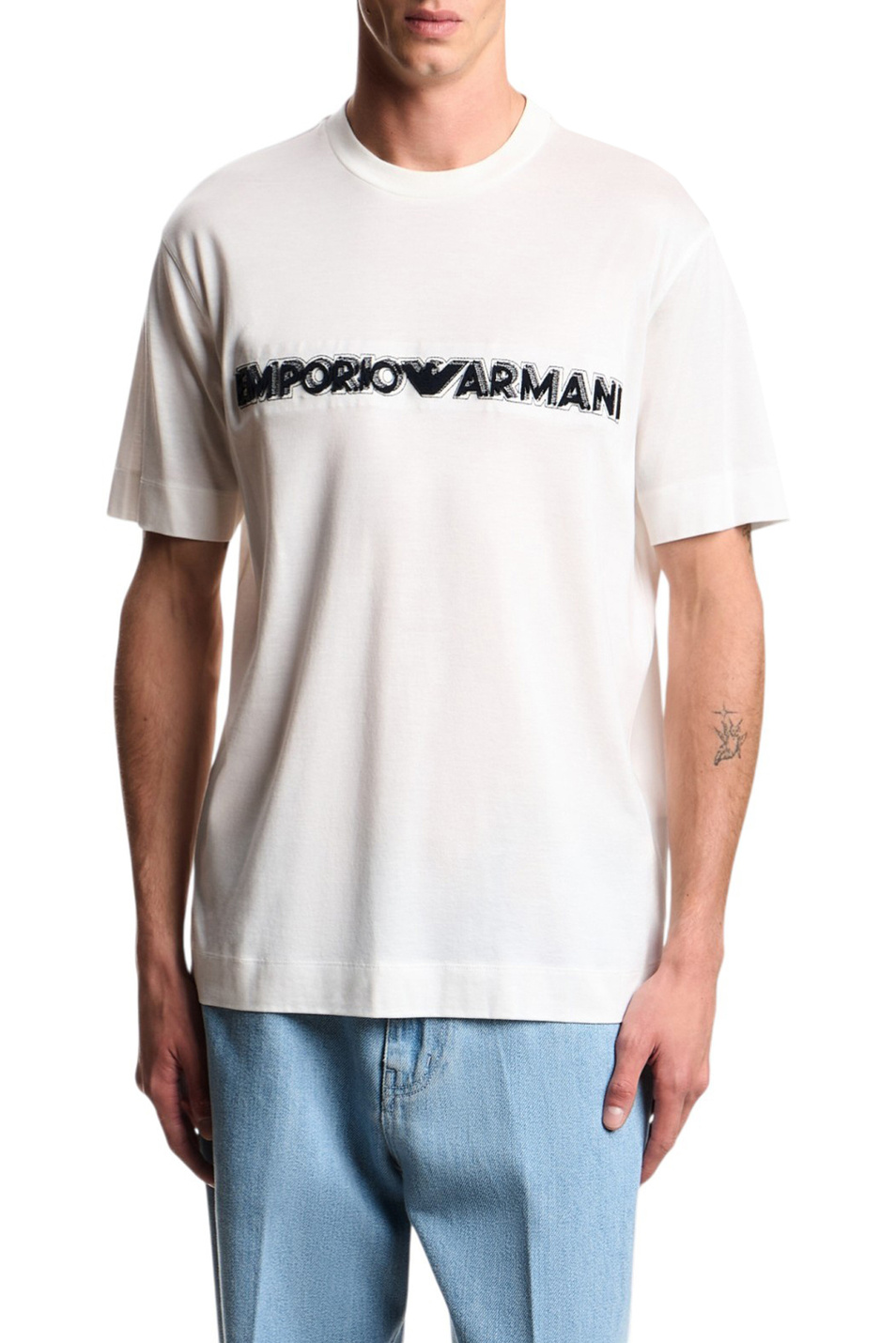 Мужской Emporio Armani Футболка с логотипом (цвет ), артикул EM004520-AF13747 | Фото 3