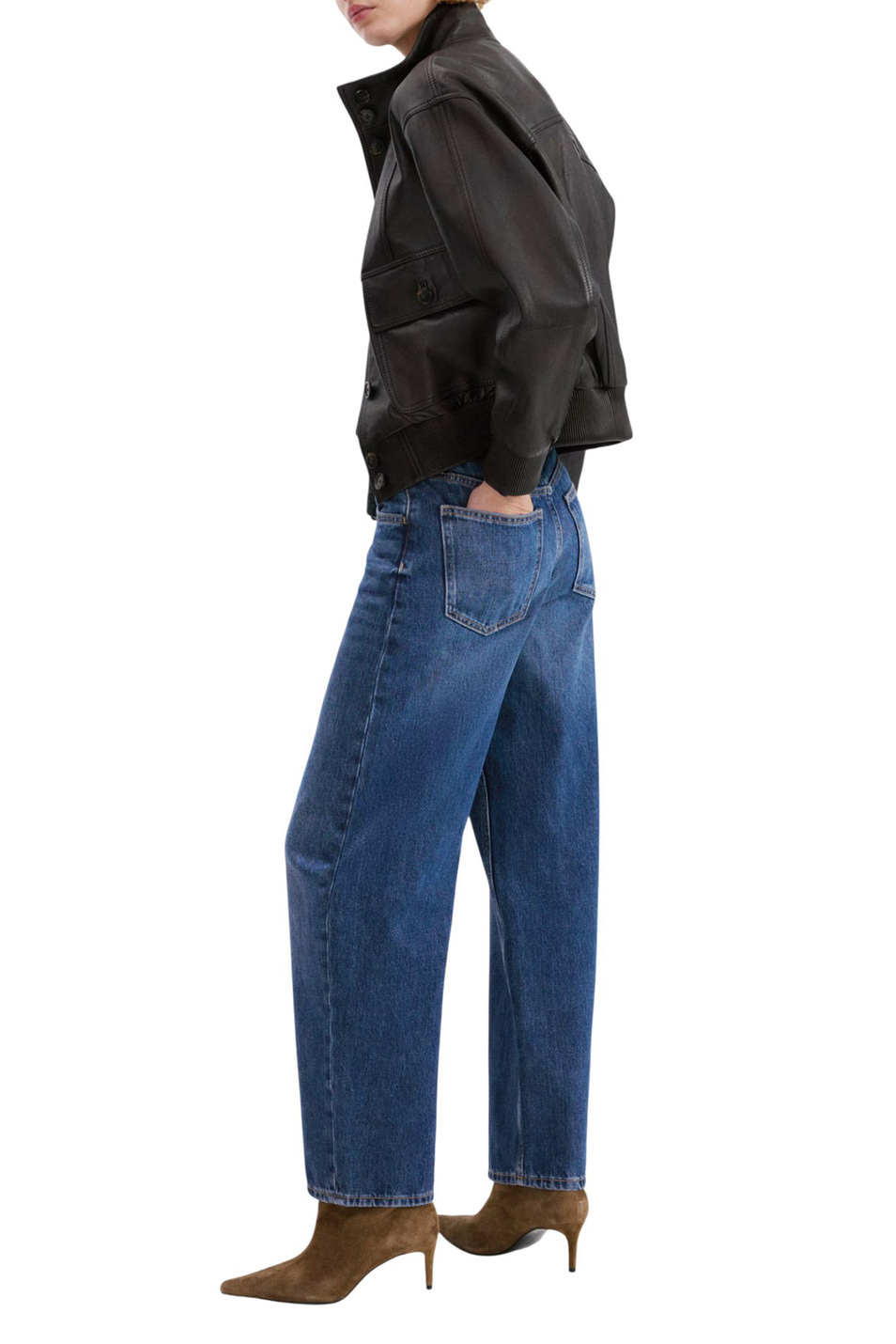 Женский Mango Джинсы BET с высокой посадкой (цвет ), артикул 27013339 | Фото 4