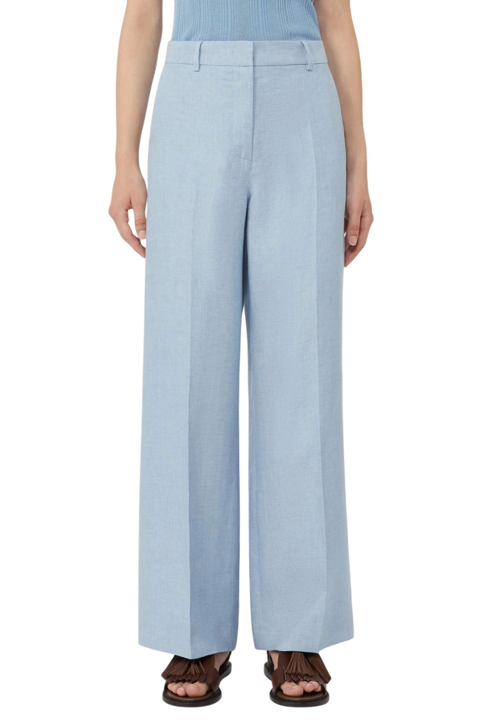Женский Weekend Max Mara Брюки MALIZIA из льна (цвет ), артикул 2615131112 | Фото 4