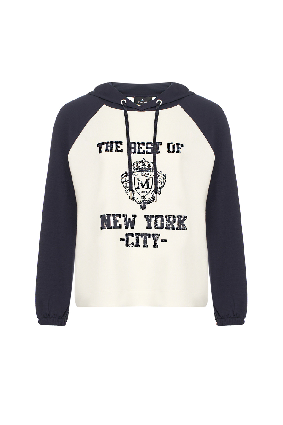 Женский Monari Худи с контрастными рукавами (цвет ), артикул 410099 | Фото 1