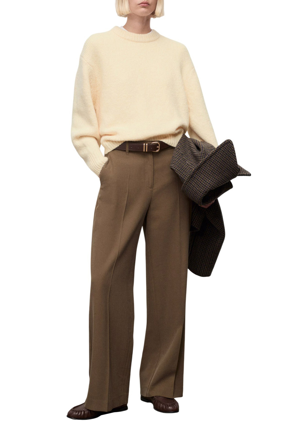 Женский Mango Джемпер REVUELTO однотонный (цвет ), артикул 17007828 | Фото 2