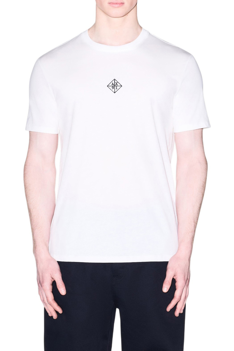 Мужской Armani Exchange Футболка из хлопка с логотипом (цвет ), артикул XM002454-AF10358 | Фото 3