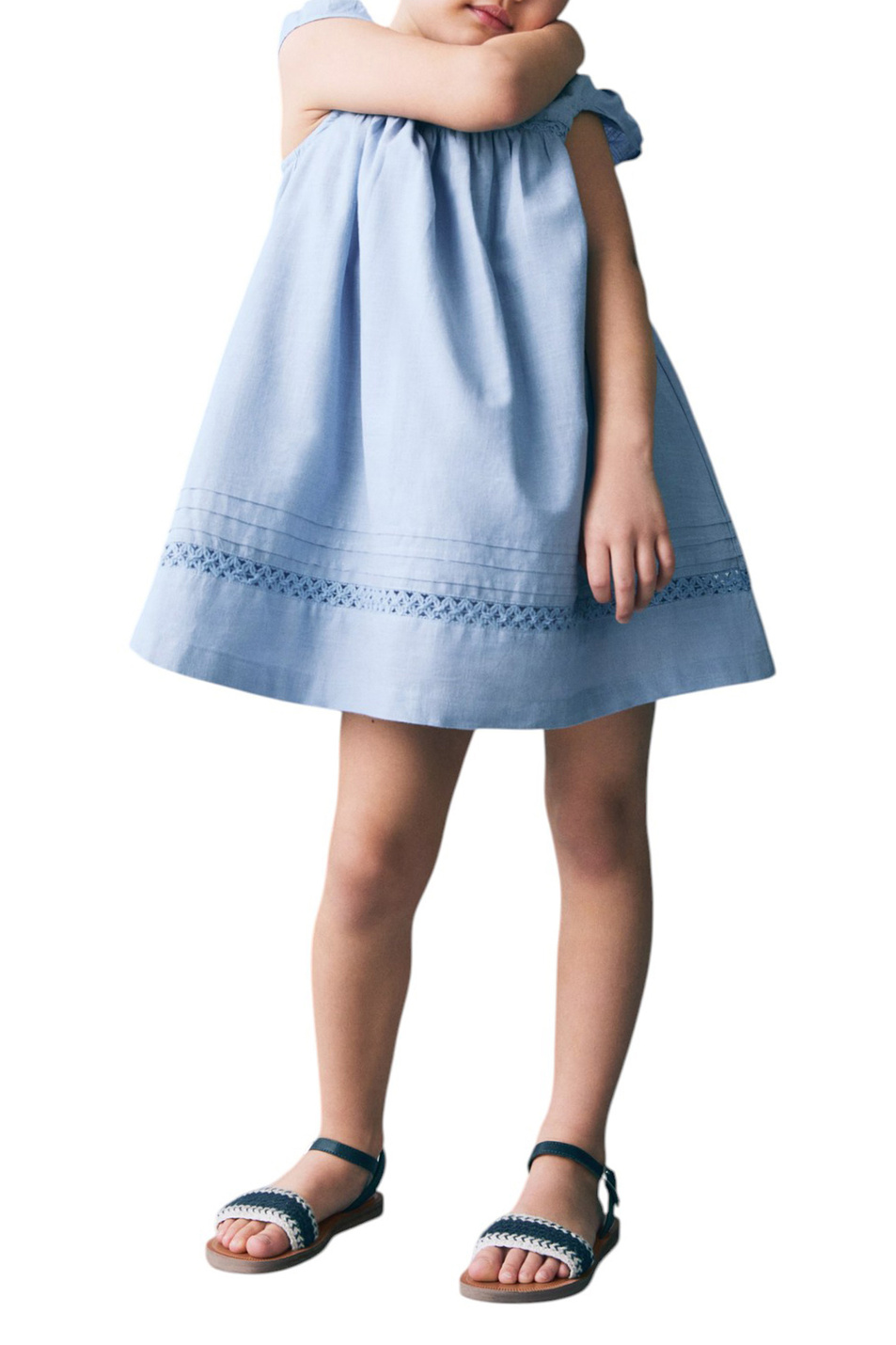 Девочкам Mango Kids Платье KIRA из хлопка (цвет ), артикул 87055951 | Фото 3