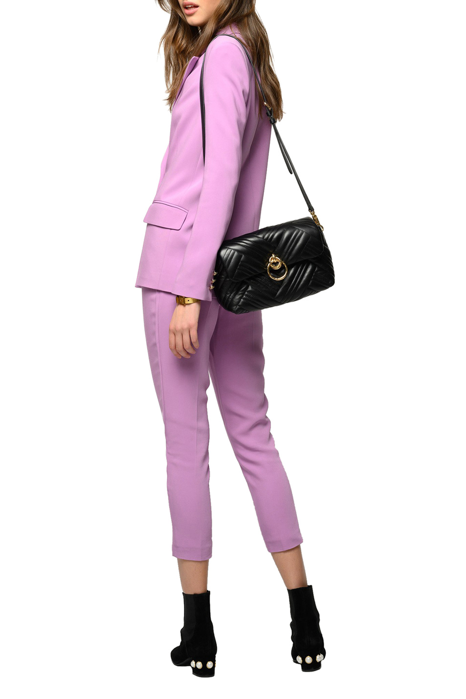 Pinko Двубортный пиджак BAVARIA из креповой вискозы (цвет ), артикул 1G15U08385 | Фото 3