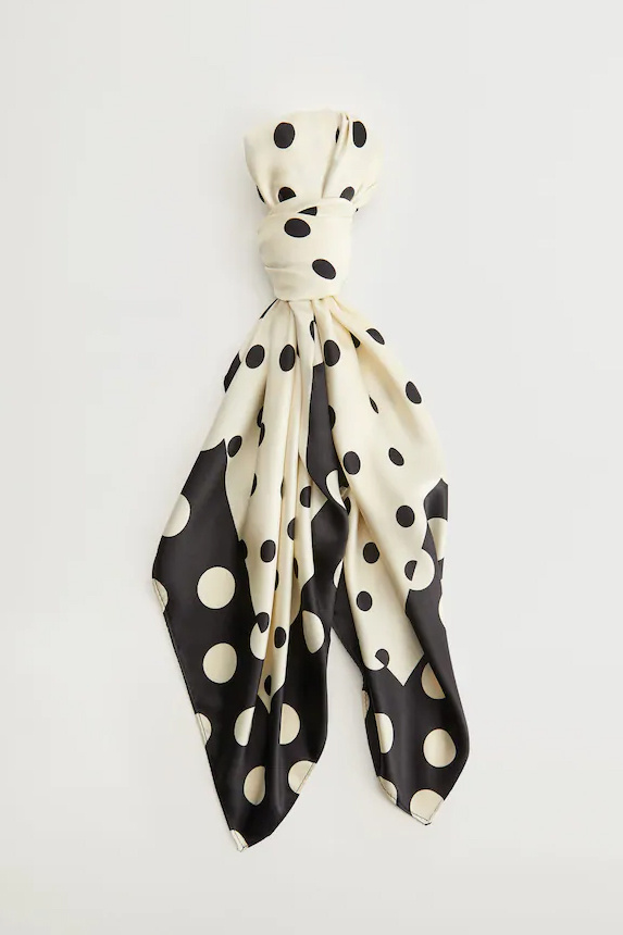 Женский Mango Платок LALO в горошек (цвет ), артикул 87150052 | Фото 1