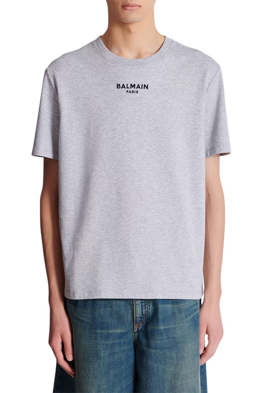 Мужской Balmain Футболка с логотипом (цвет ), артикул FH0EG000BD10 | Фото 3