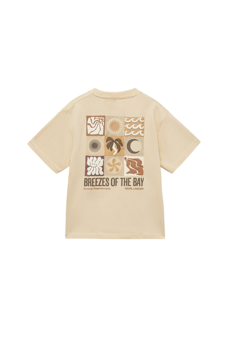 Мальчикам Mango Kids Футболка LAGOON из хлопка (цвет ), артикул 87075978 | Фото 2