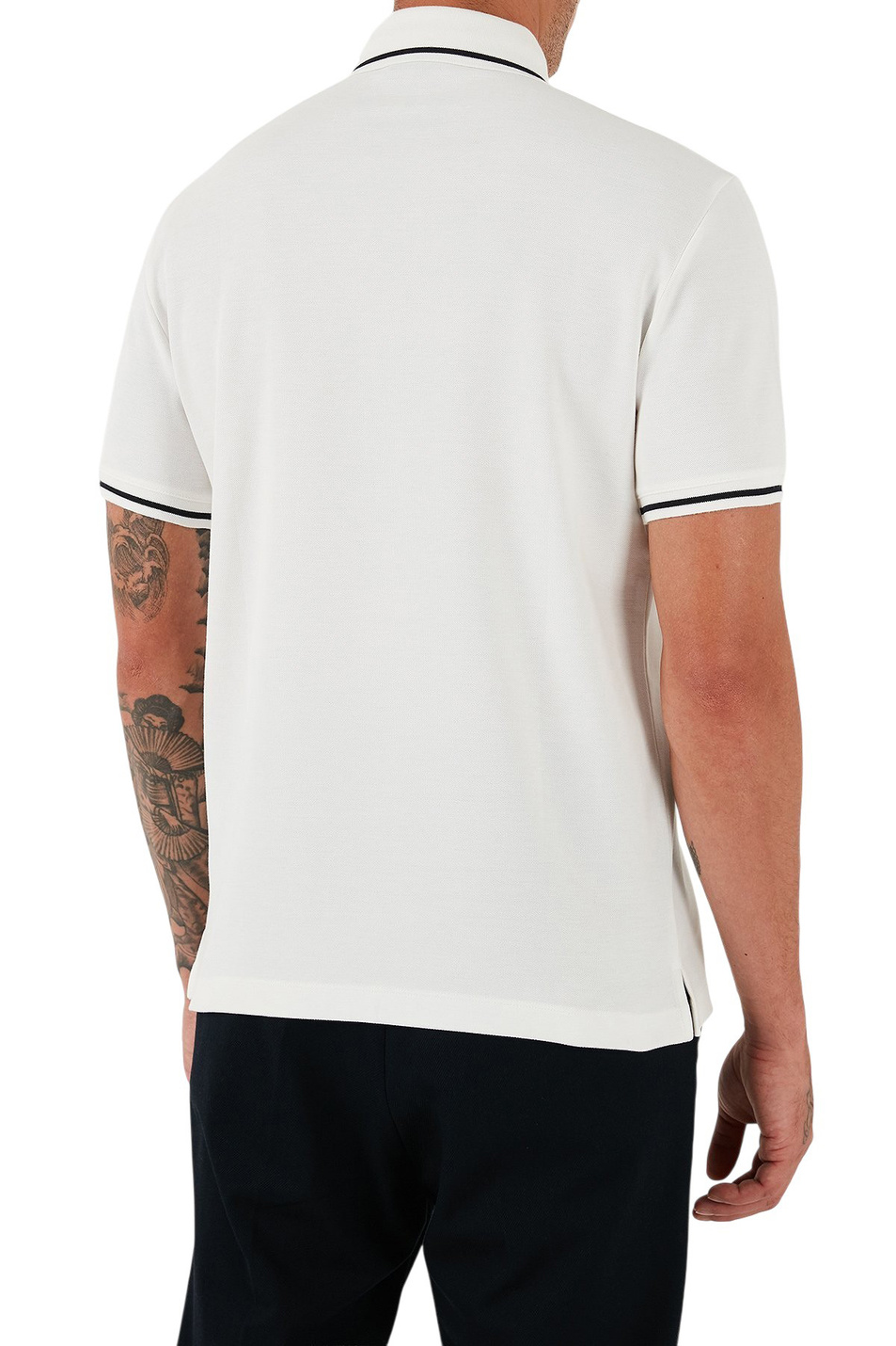 Мужской Emporio Armani Поло из хлопка (цвет ), артикул EM003003-AF10497 | Фото 4