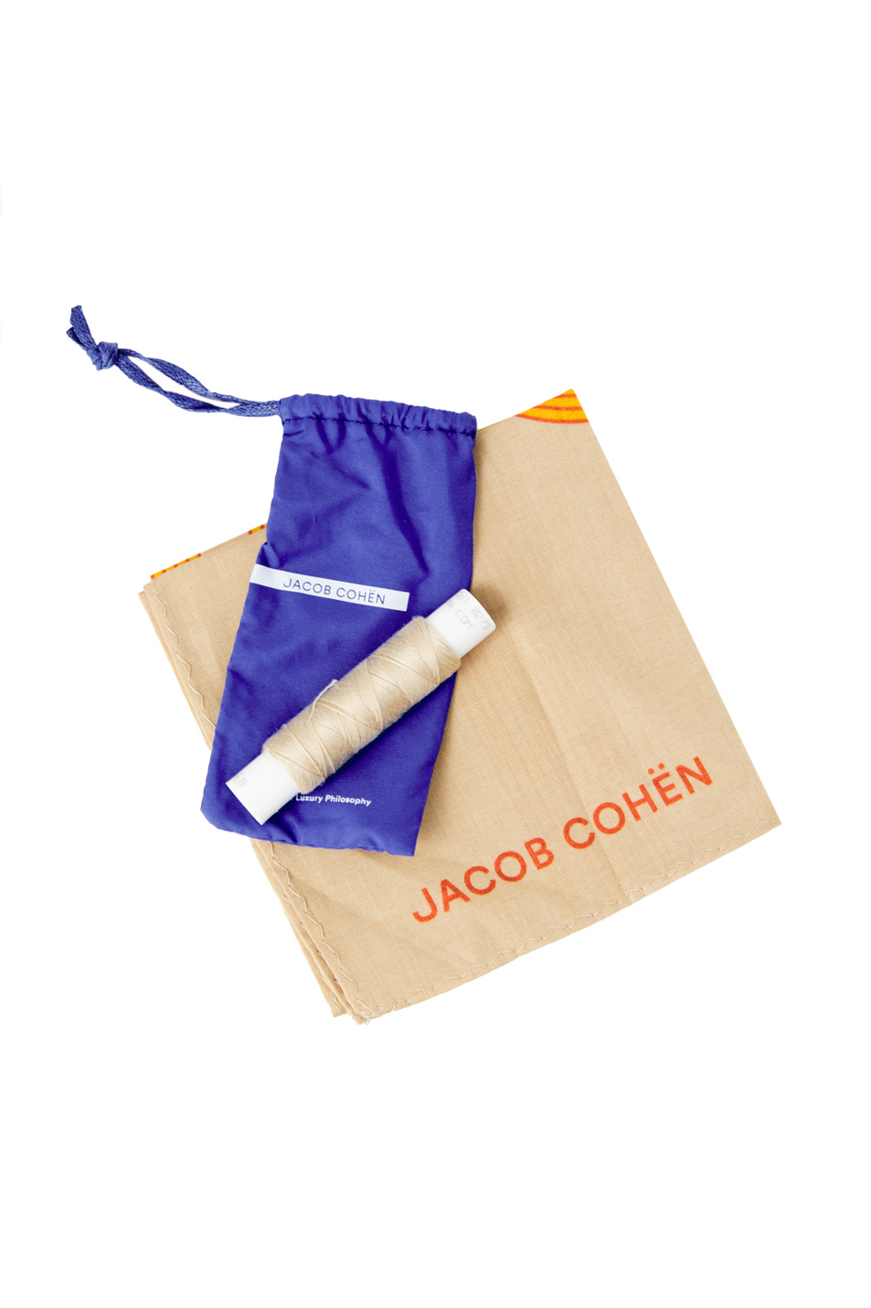 Jacob Cohen Джинсы узкого кроя из смесового хлопка с контрастной отстрочкой и платком (цвет ), артикул UQE0934S3623 | Фото 7