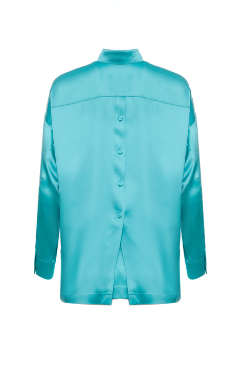 Emporio Armani Однотонная блузка из шелка ( цвет), артикул D4NC10-D2313 | Фото 2