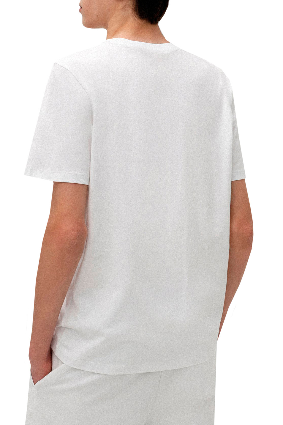 Мужской HUGO Футболка прямого кроя с лого (цвет ), артикул 50471672 | Фото 4