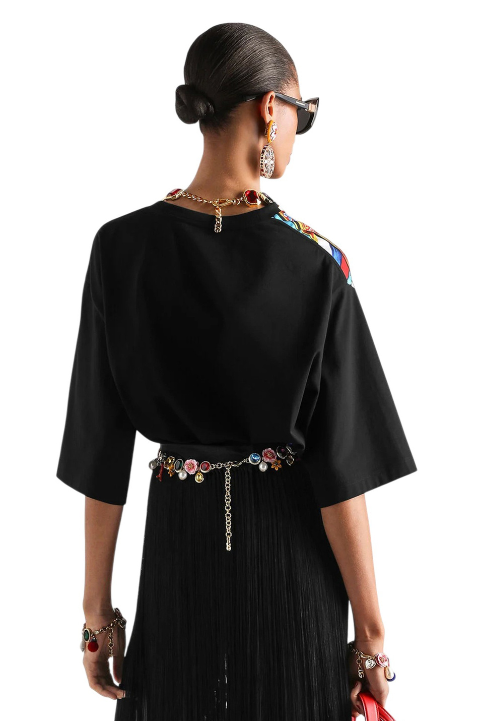 Женский Dolce & Gabbana Футболка с принтом Carretto (цвет ), артикул F8W13T-GDDVP | Фото 4