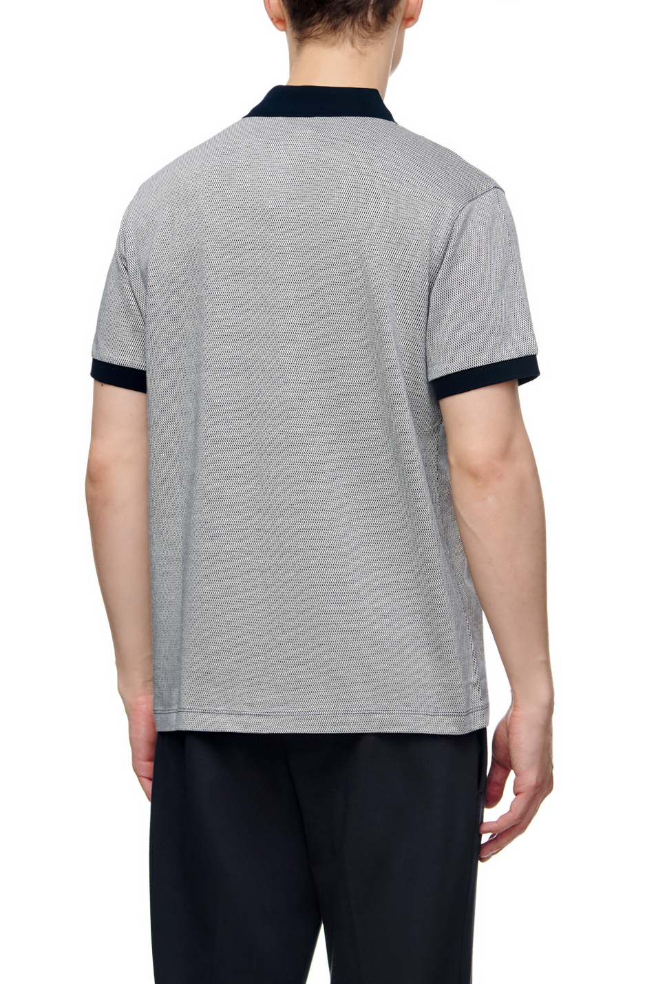 Мужской Emporio Armani Футболка поло из натурального хлопка (цвет ), артикул 6L1F7R-1JB1Z | Фото 4