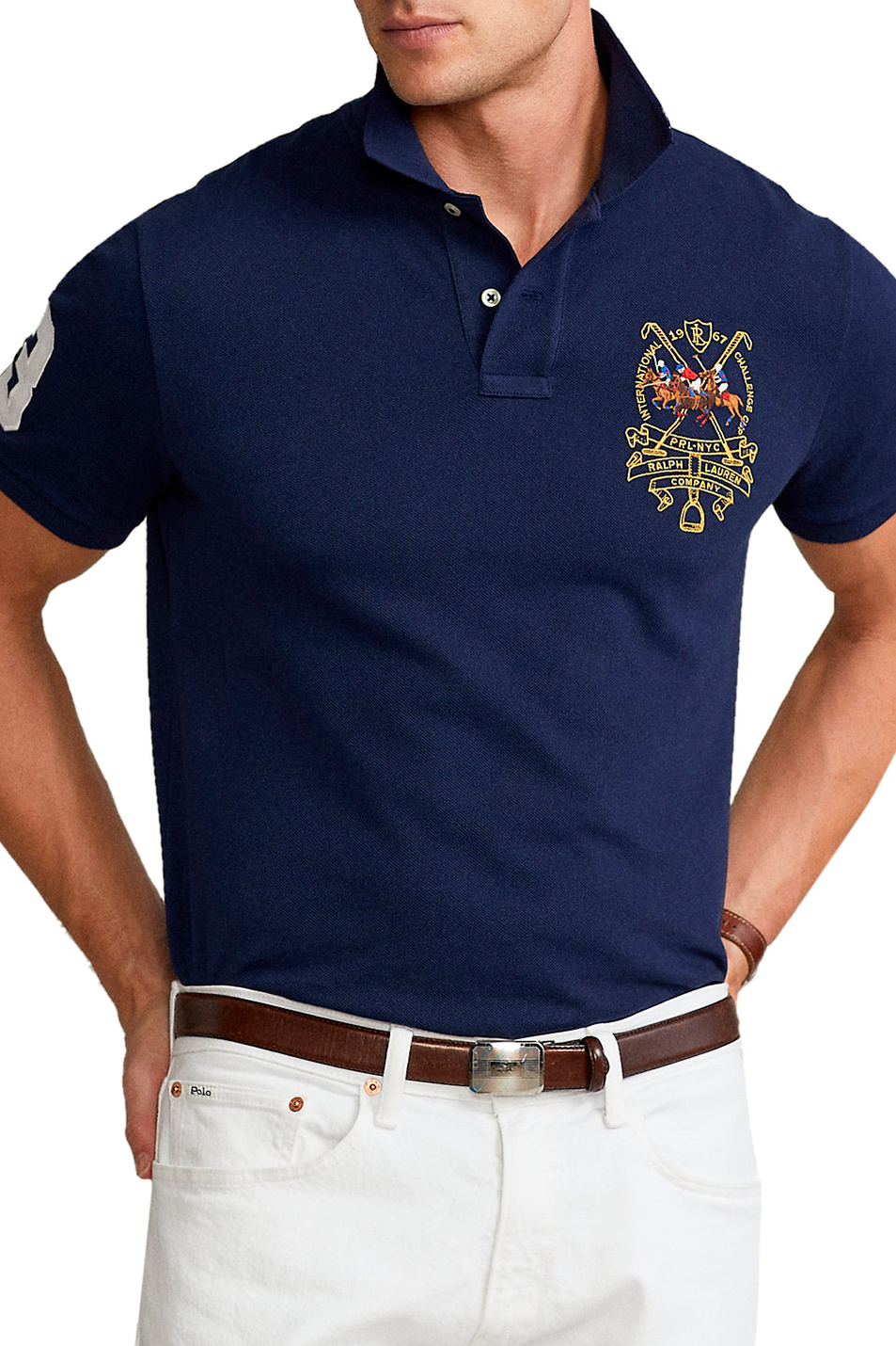 Мужской Polo Ralph Lauren Футболка поло с вышивкой (цвет ), артикул 710850303003 | Фото 3