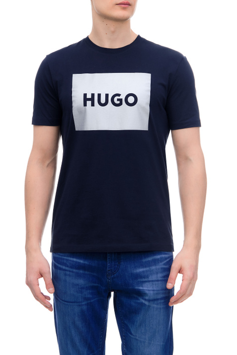 HUGO Футболка прямого кроя с логотипом ( цвет), артикул 50484783 | Фото 1