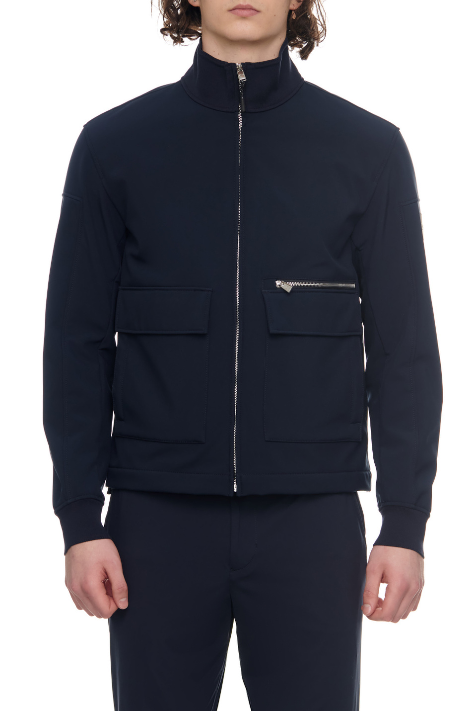 Мужской BOSS Куртка с накладными карманами и трикотажными деталями (цвет ), артикул 50481124 | Фото 3