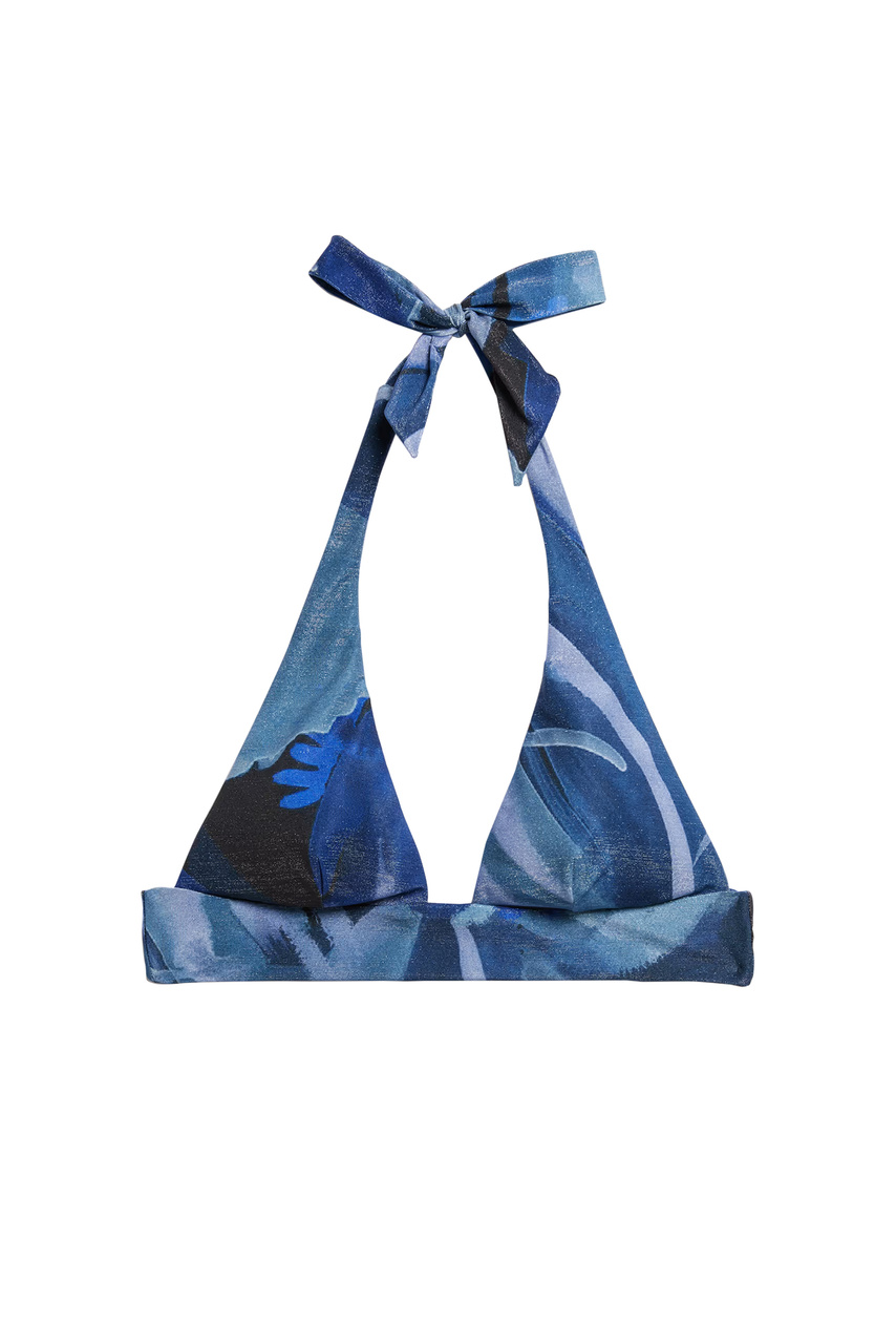 Бюстгальтер купальный HONEYMOON с принтом|Основной цвет:Синий|Артикул:6545246 | Фото 1