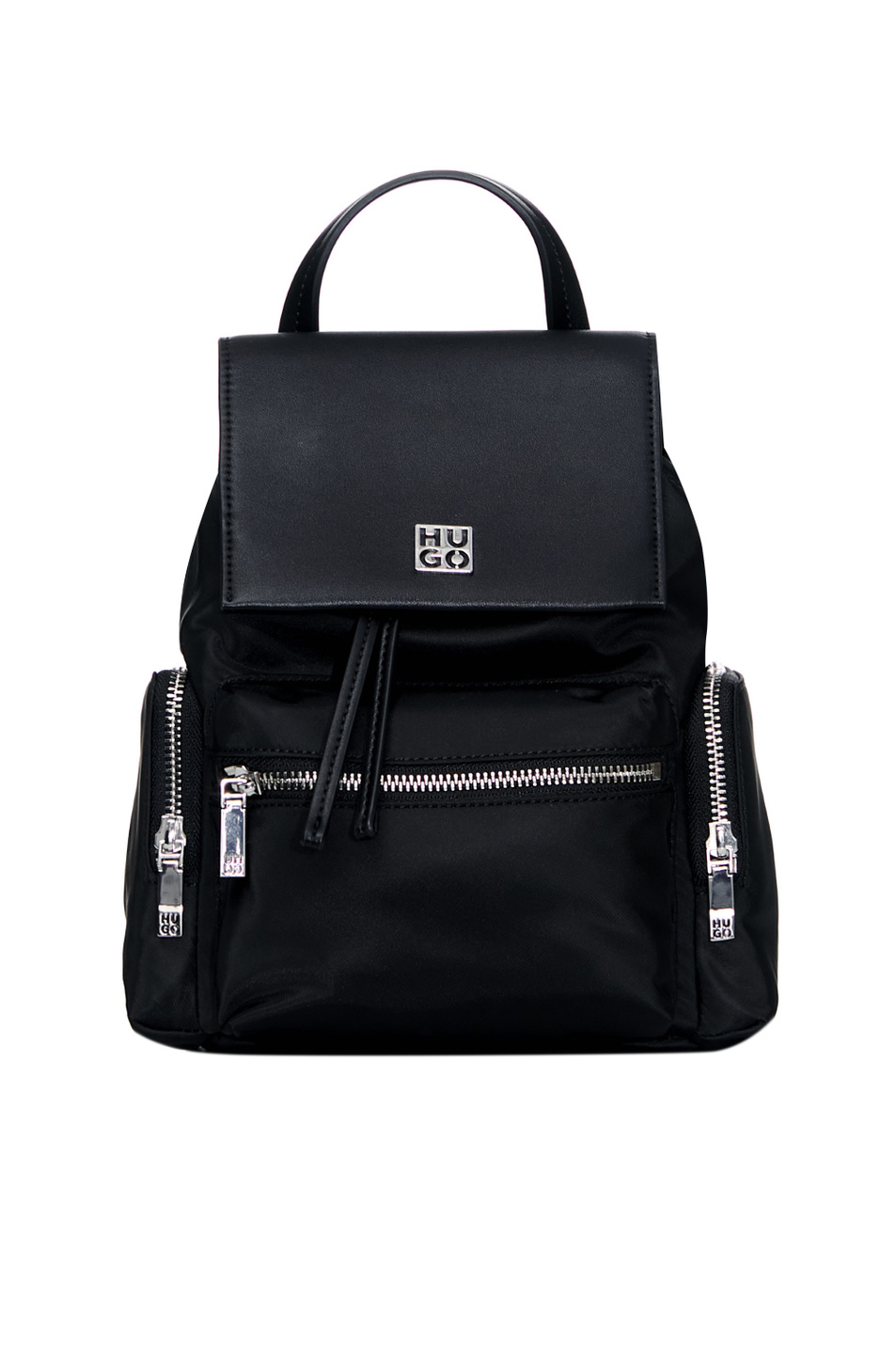 Рюкзак с внешними карманами на молнии|Основной цвет:Черный Женский HUGO Рюкзак с внешними карманами на молнии (цвет ), артикул 50478127 | Фото 1