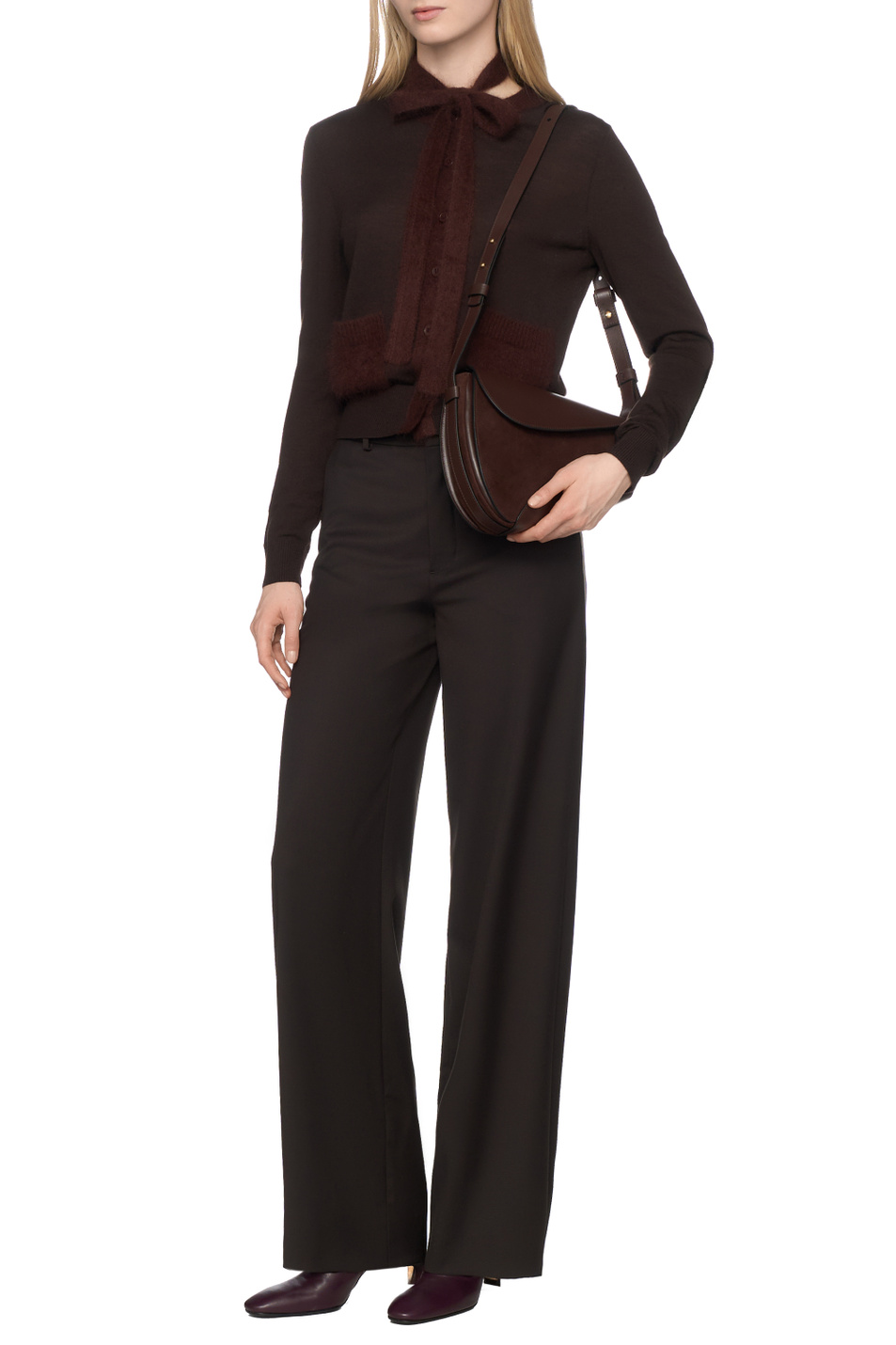 Брюки однотонные DESK|Основной цвет:Коричневый Женский Drykorn Брюки однотонные DESK (цвет ), артикул 120070-80754 | Фото 4