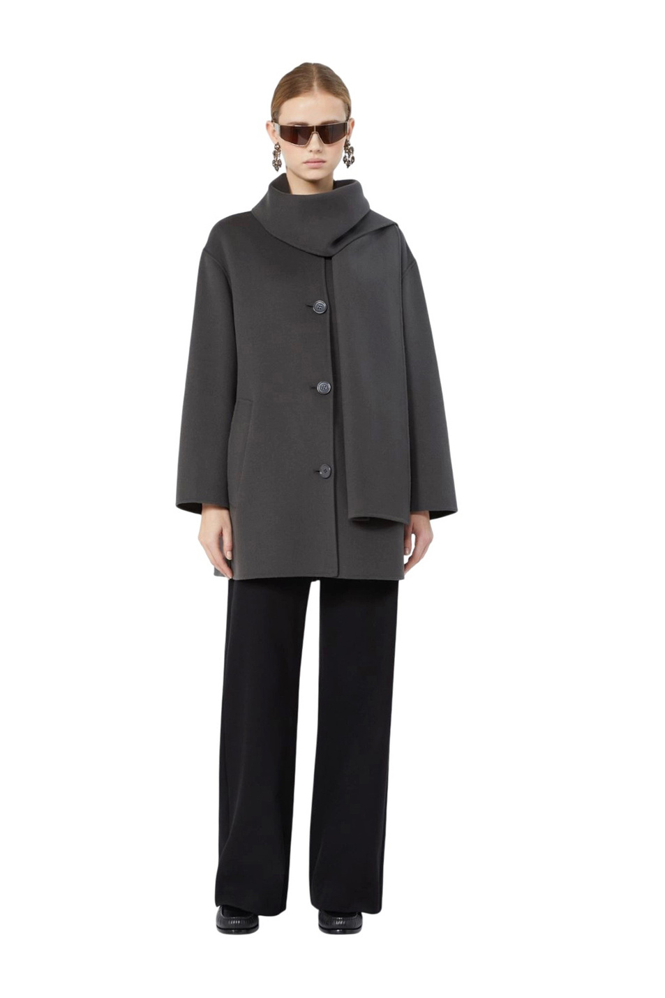 Женский Max Mara Полупальто ALICIA из шерсти (цвет ), артикул 2629086051 | Фото 2