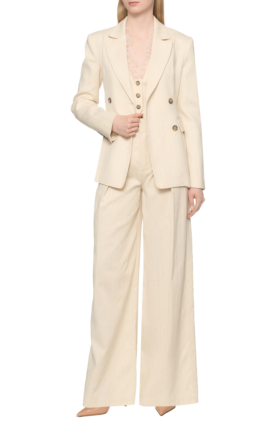 Женский Ermanno Firenze Жилет с кружевом (цвет ), артикул D48EN004E5A | Фото 3