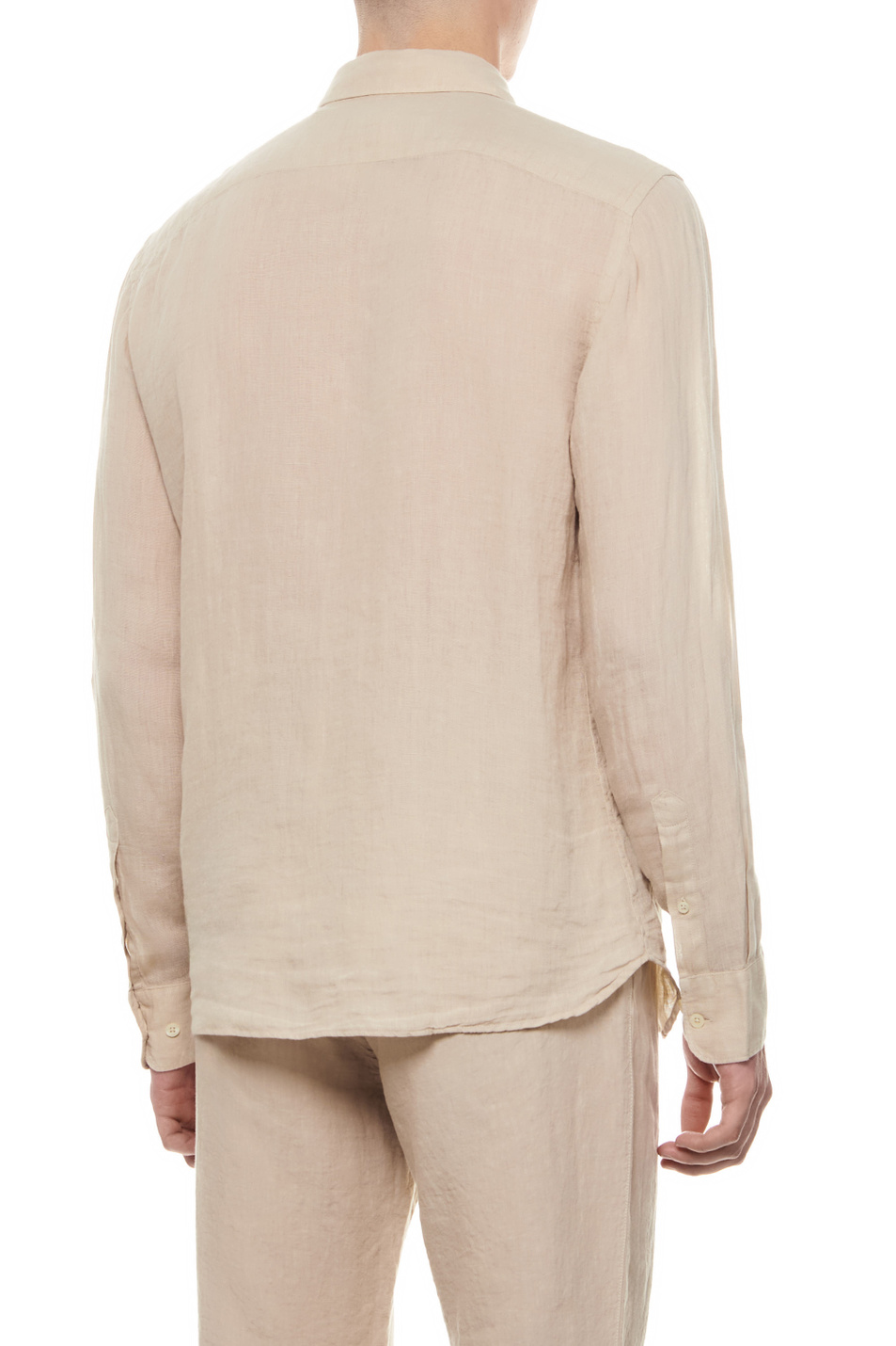 Мужской 120% Lino Рубашка из чистого льна (цвет ), артикул 31ALIM13110000115 | Фото 4