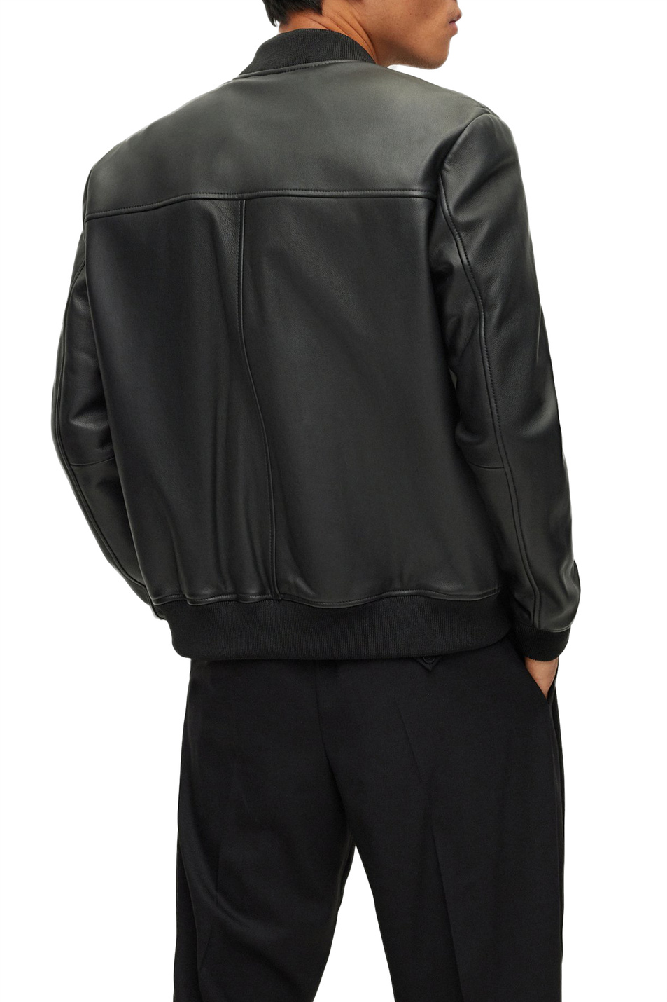 Мужской HUGO Куртка-бомбер стандартного кроя из натуральной кожи (цвет ), артикул 50481934 | Фото 4