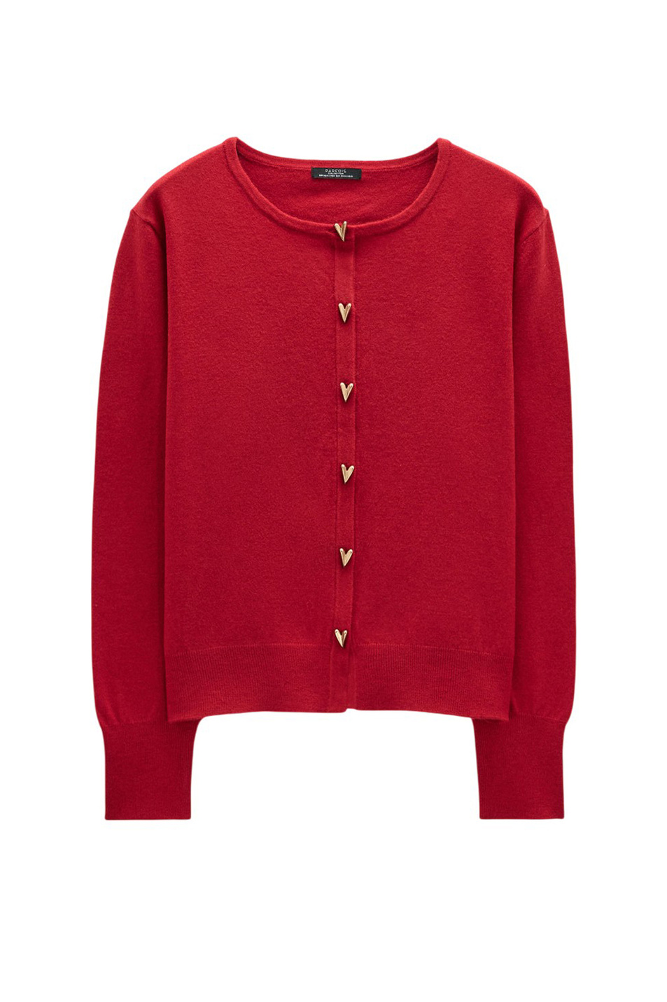 Кардиган с круглым вырезом|Основной цвет:Красный Женский Parfois Кардиган с круглым вырезом (цвет ), артикул 241791 | Фото 1