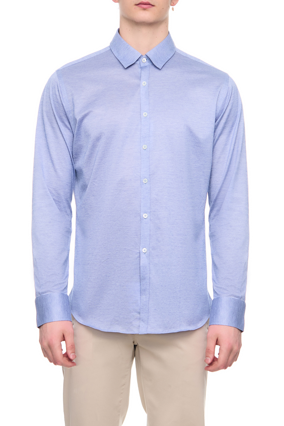 Мужской Canali Рубашка из натурального хлопка (цвет ), артикул L777GN02875 | Фото 1