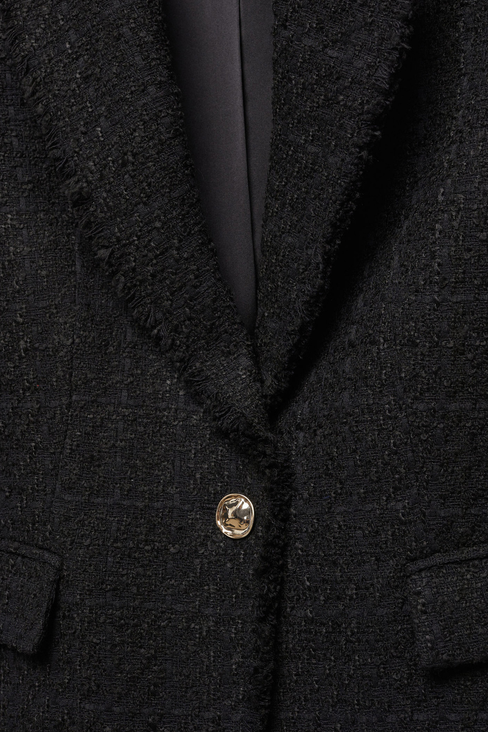 Женский Mango Жакет твидовый QUINTIN на пуговице (цвет ), артикул 57074430 | Фото 5