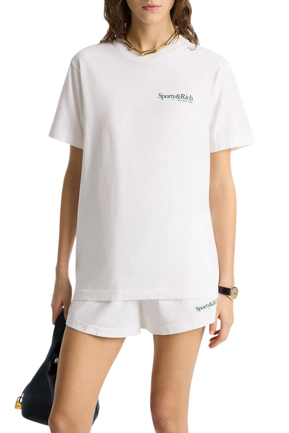 Женский Sporty & Rich Футболка из хлопка (цвет ), артикул TO043606300WH01 | Фото 4
