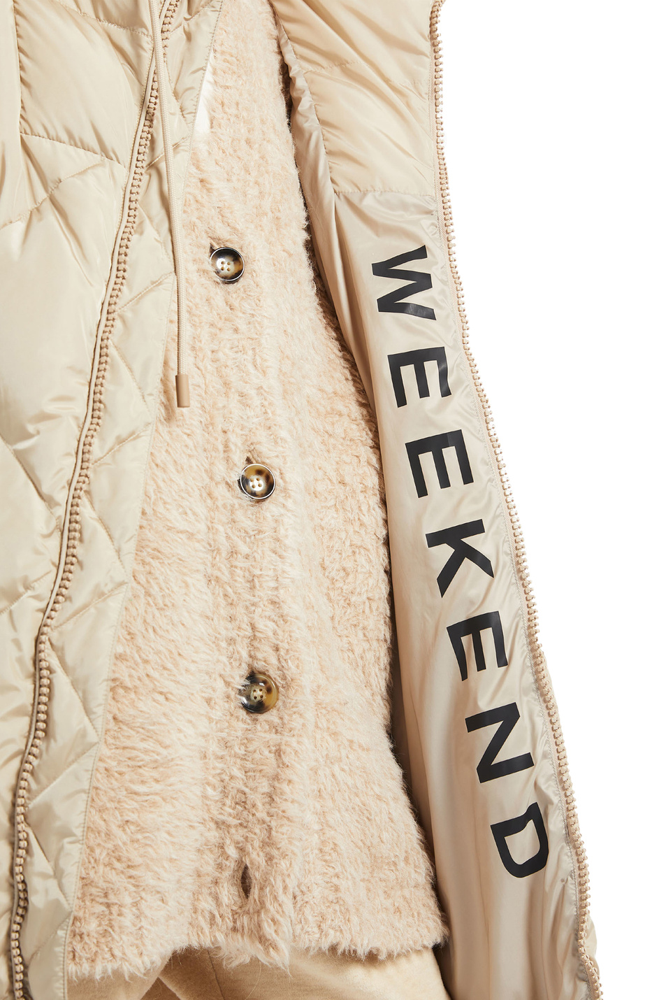 Weekend Max Mara Стеганое пальто MILORD с капюшоном и пуховым наполнителем (цвет ), артикул 54960123 | Фото 5