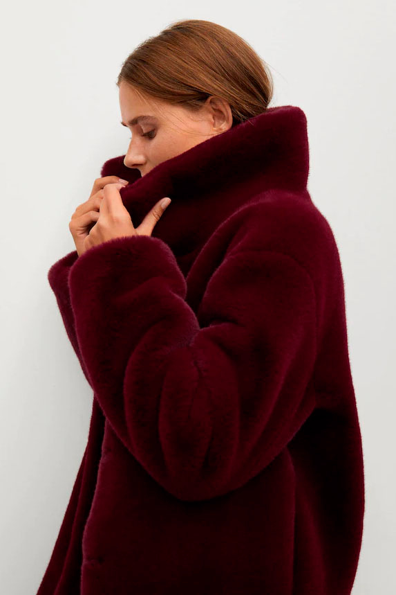 Женский Mango Пальто из искусственного меха CHILLYN (цвет ), артикул 77007105 | Фото 4