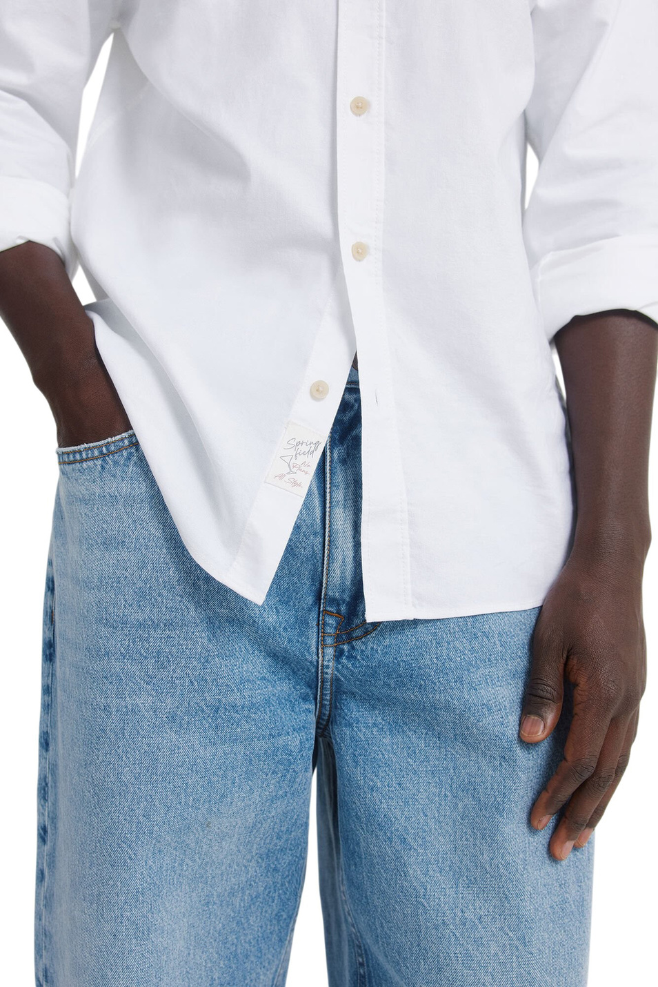 Мужской Springfield Рубашка из хлопка (цвет ), артикул 0273624 | Фото 5